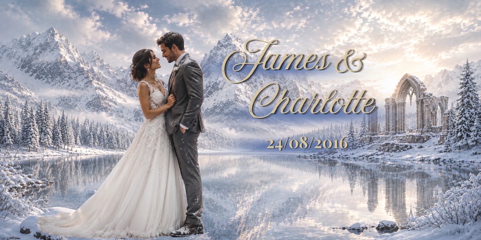 Canvas of James and Charlotte