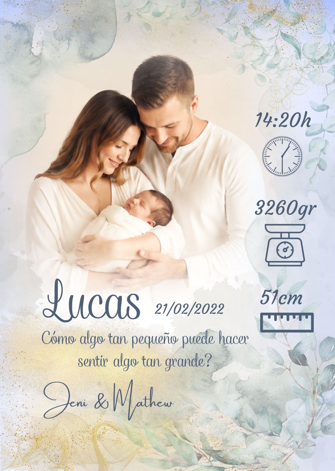 Natalicio de la colección Eucalyptus Golden